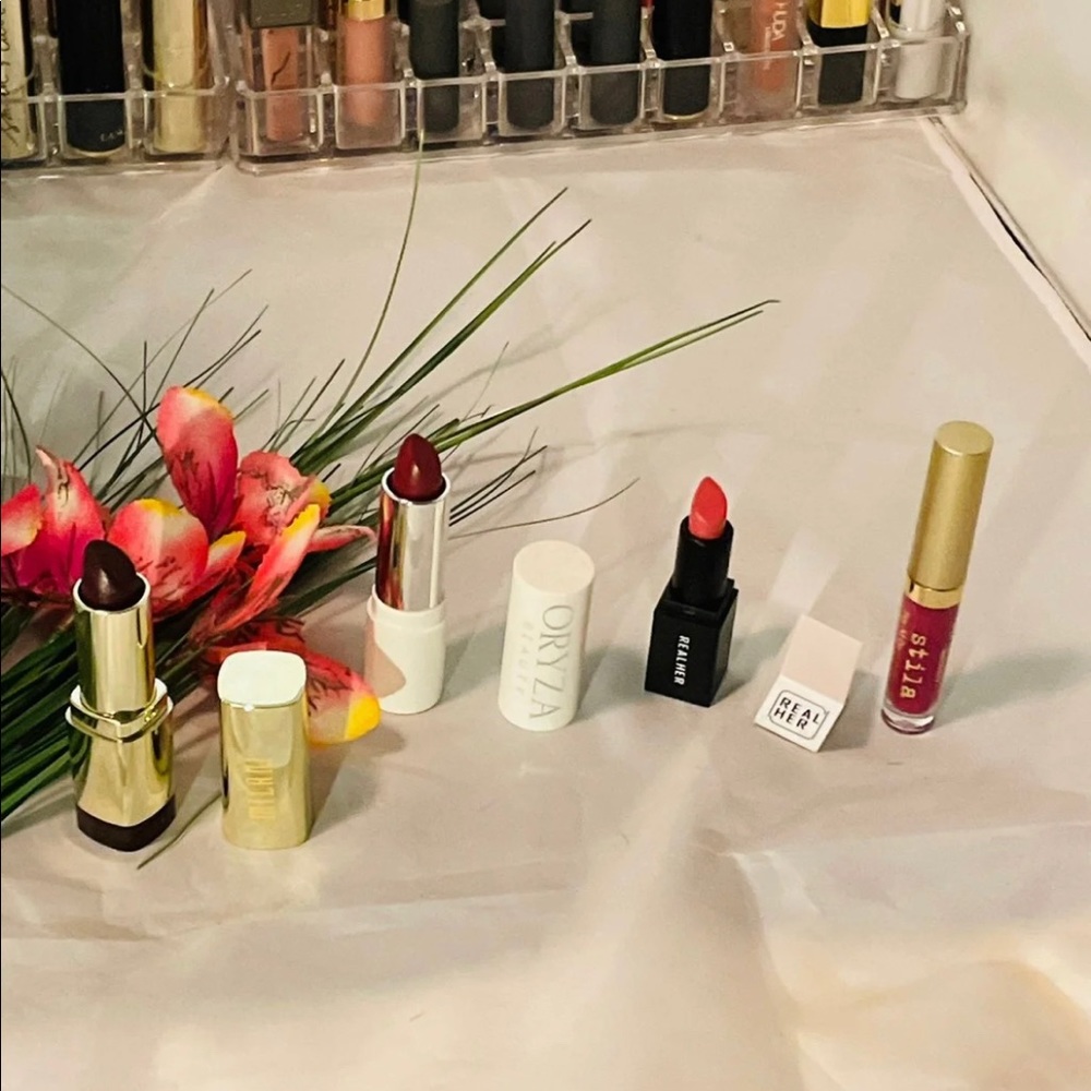 4 New Lipsticks No box Limited sale Milani, Rehler, Stella Oryza